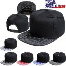 Baseball Hat Cap Snapback Bandana Visor Flat Hip Hop Adjustable Plain Hats Hombres  eb-33637382